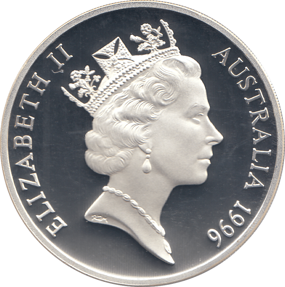 1996 SILVER PROOF FIVE DOLLARS AUSTRALIA HENRY LAWSON - SILVER WORLD COINS - Cambridgeshire Coins