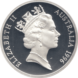 1996 SILVER PROOF FIVE DOLLARS AUSTRALIA STOCKMAN - SILVER WORLD COINS - Cambridgeshire Coins