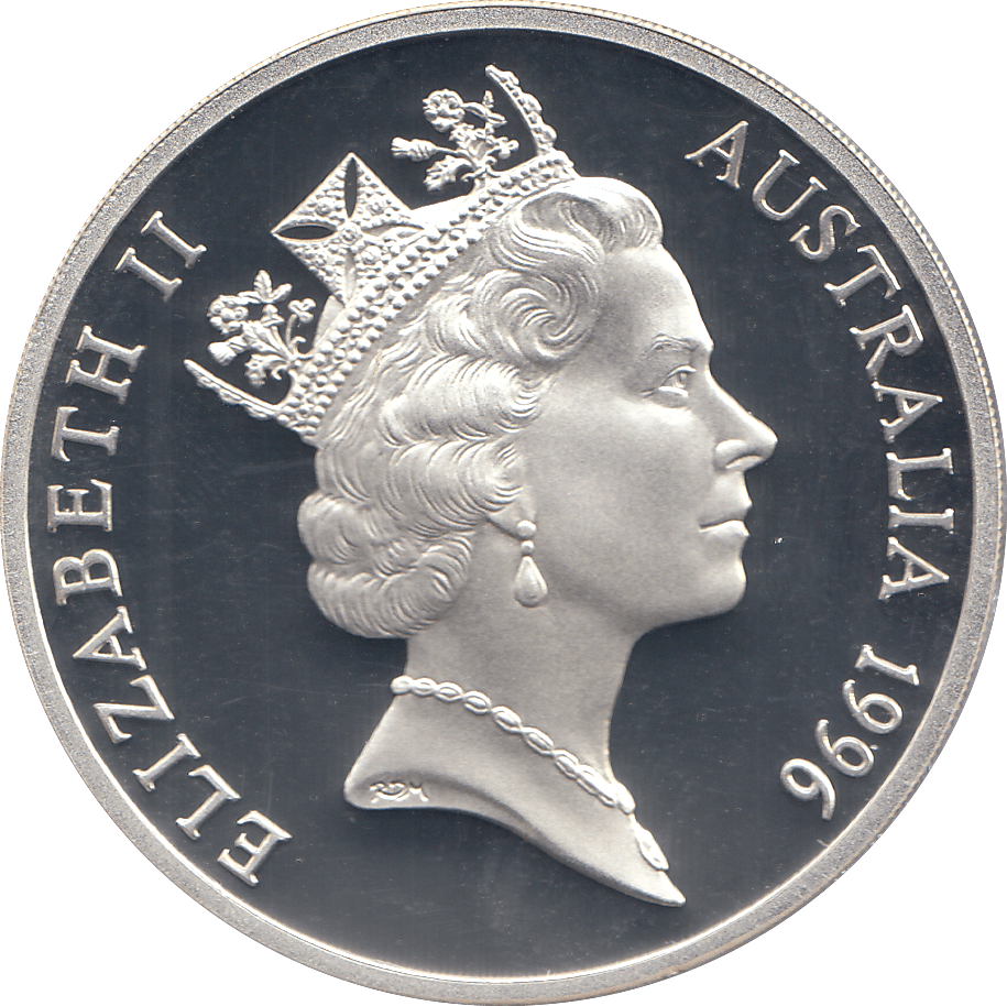 1996 SILVER PROOF FIVE DOLLARS AUSTRALIA TOM ROBERTS - SILVER WORLD COINS - Cambridgeshire Coins