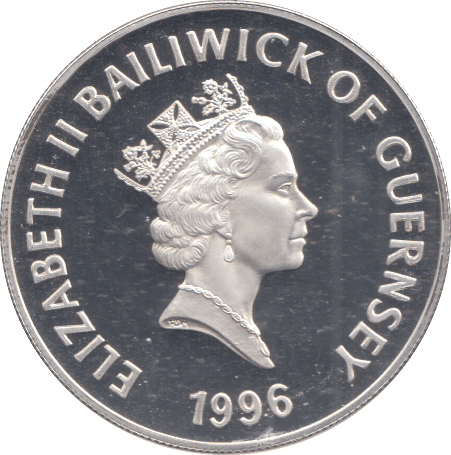1996 SILVER PROOF FIVE POUNDS EUROPEAN FOOTBALL - 50P Silver Proof - Cambridgeshire Coins