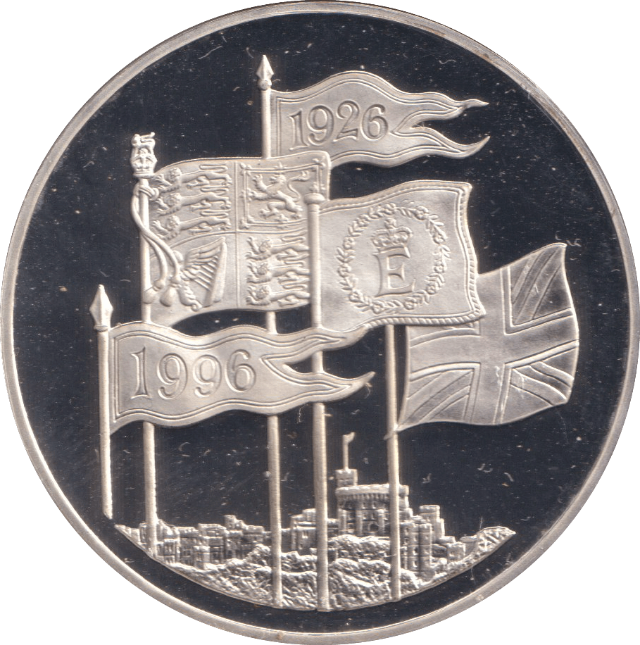1996 SILVER PROOF FIVE POUNDS - Cambridgeshire Coins