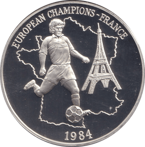 1996 SILVER PROOF FRANCE EUROPEAN FOOTBALL CHAMPIONSHIP - SILVER WORLD COINS - Cambridgeshire Coins