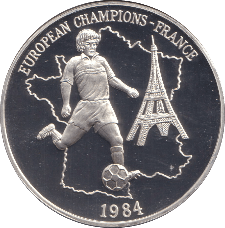 1996 SILVER PROOF FRANCE EUROPEAN FOOTBALL CHAMPIONSHIP - SILVER WORLD COINS - Cambridgeshire Coins