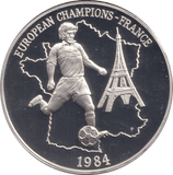 1996 SILVER PROOF FRANCE EUROPEAN FOOTBALL CHAMPIONSHIP - SILVER WORLD COINS - Cambridgeshire Coins