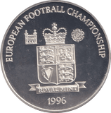 1996 SILVER PROOF FRANZ BECKENBAUER ROYAL MINT EUROPEAN FOOTBALL CHAMPIONS - SILVER WORLD COINS - Cambridgeshire Coins
