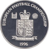 1996 SILVER PROOF GARY LINEKER ROYAL MINT EUROPEAN FOOTBALL CHAMPIONS - SILVER WORLD COINS - Cambridgeshire Coins