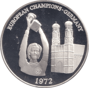 1996 SILVER PROOF GERMANY EUROPEAN FOOTBALL CHAMPIONSHIP - SILVER WORLD COINS - Cambridgeshire Coins