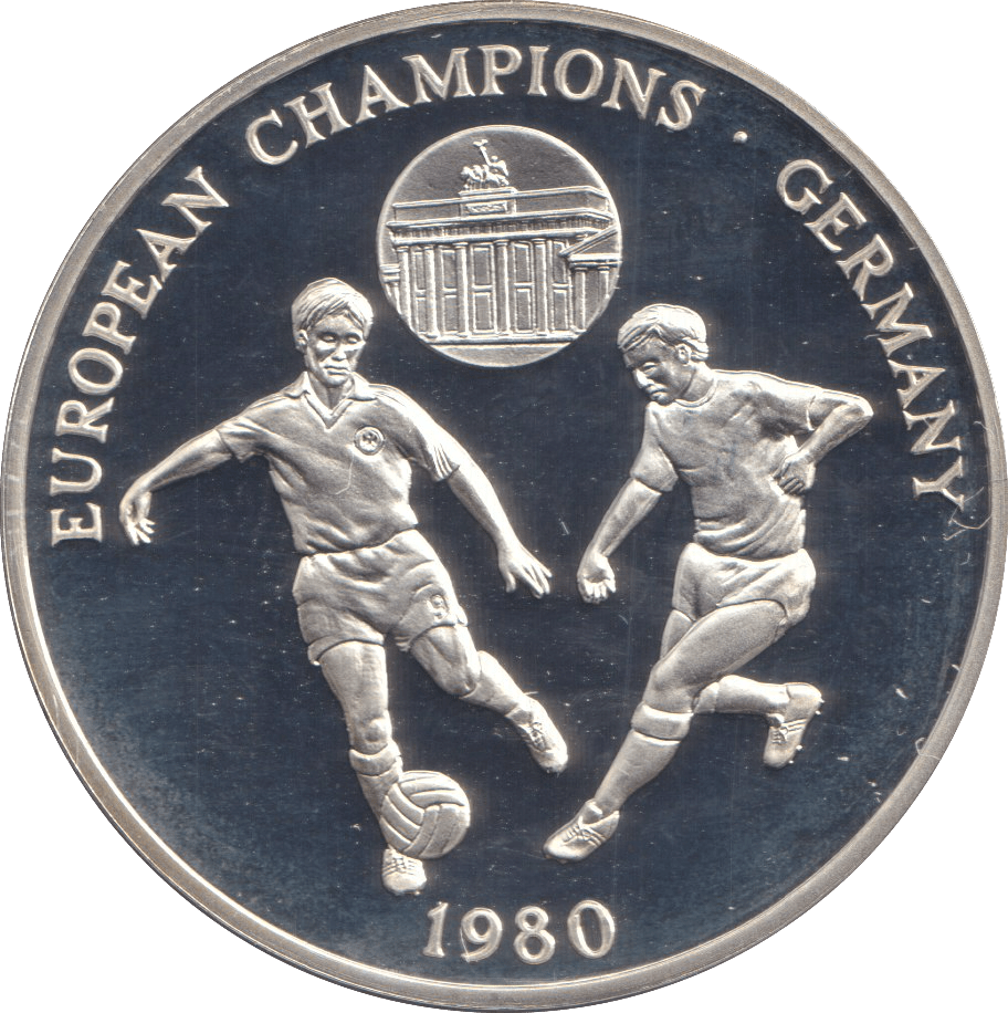 1996 SILVER PROOF GERMANY EUROPEAN FOOTBALL CHAMPIONSHIP - SILVER WORLD COINS - Cambridgeshire Coins