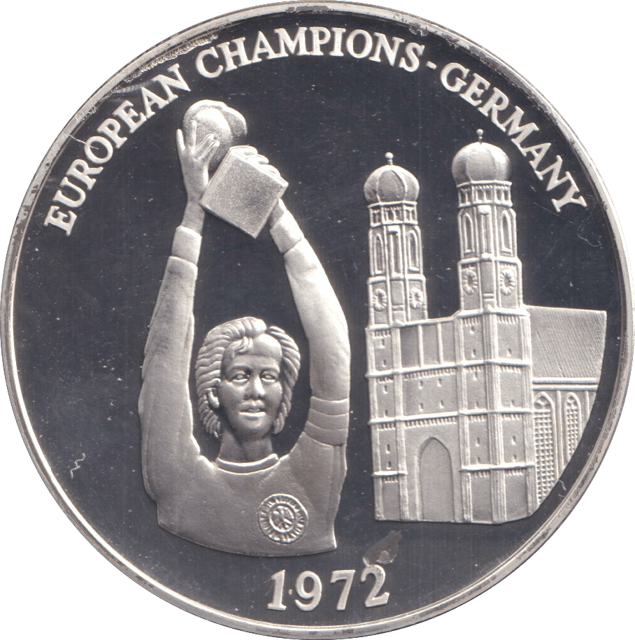 1996 SILVER PROOF GERMANY ROYAL MINT EUROPEAN FOOTBALL CHAMPIONS - SILVER WORLD COINS - Cambridgeshire Coins