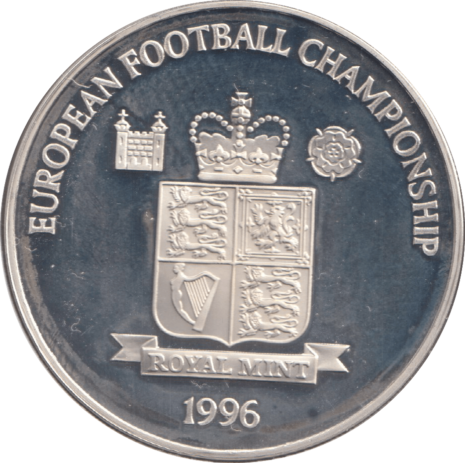 1996 SILVER PROOF GERMANY ROYAL MINT EUROPEAN FOOTBALL CHAMPIONS - SILVER WORLD COINS - Cambridgeshire Coins