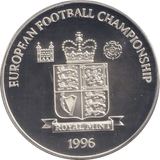 1996 SILVER PROOF GORDON BANKS EUROPEAN FOOTBALL CHAMPIONSHIP - SILVER WORLD COINS - Cambridgeshire Coins