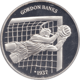 1996 SILVER PROOF GORDON BANKS ROYAL MINT EUROPEAN FOOTBALL CHAMPIONS - SILVER WORLD COINS - Cambridgeshire Coins