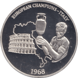 1996 SILVER PROOF ITALY EUROPEAN FOOTBALL CHAMPIONSHIP - SILVER WORLD COINS - Cambridgeshire Coins
