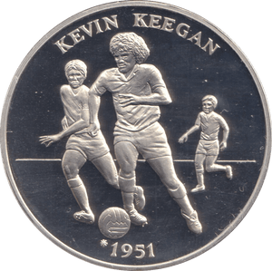1996 SILVER PROOF KEVIN KEEGAN EUROPEAN FOOTBALL CHAMPIONSHIP - SILVER WORLD COINS - Cambridgeshire Coins