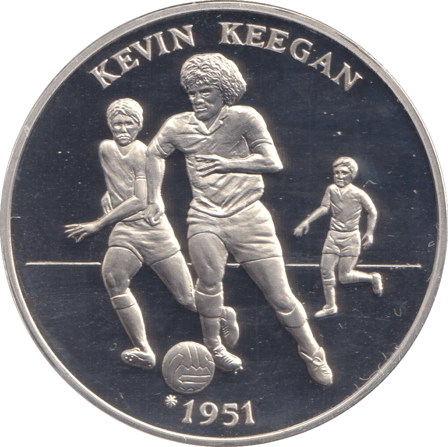 1996 SILVER PROOF KEVIN KEEGAN EUROPEAN FOOTBALL CHAMPIONSHIP - SILVER WORLD COINS - Cambridgeshire Coins