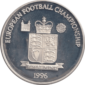 1996 SILVER PROOF KEVIN KEEGAN ROYAL MINT EUROPEAN FOOTBALL CHAMPIONS - SILVER WORLD COINS - Cambridgeshire Coins