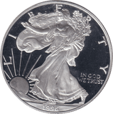 1996 SILVER PROOF LIBERTY DOLLAR USA - SILVER WORLD COINS - Cambridgeshire Coins