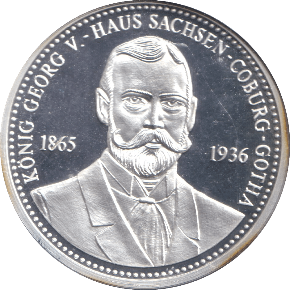 1996 SILVER PROOF MEDALLION KING GEORGE V - MEDALS & MEDALLIONS - Cambridgeshire Coins
