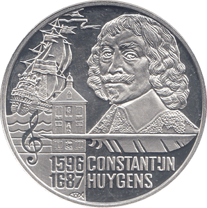 1996 SILVER PROOF NETHERLANDS 50 EUROS - WORLD COINS - Cambridgeshire Coins