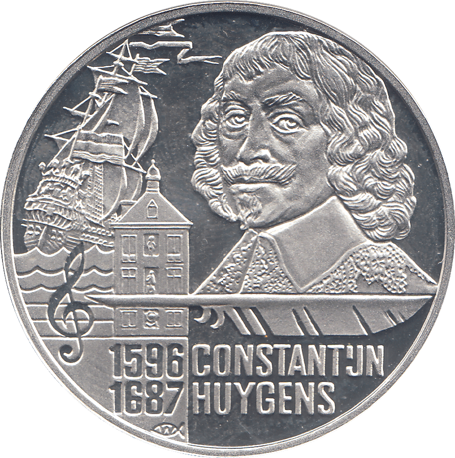 1996 SILVER PROOF NETHERLANDS 50 EUROS - WORLD COINS - Cambridgeshire Coins