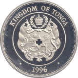 1996 SILVER PROOF ONE PA'ANGA CORONATION OF ELIZABETH - SILVER WORLD COINS - Cambridgeshire Coins