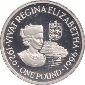 1996 SILVER PROOF ONE POUND REGINA ELIZABETHA - Silver Proof - Cambridgeshire Coins
