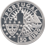 1996 SILVER PROOF PORTUGAL 50 EUROS - WORLD COINS - Cambridgeshire Coins
