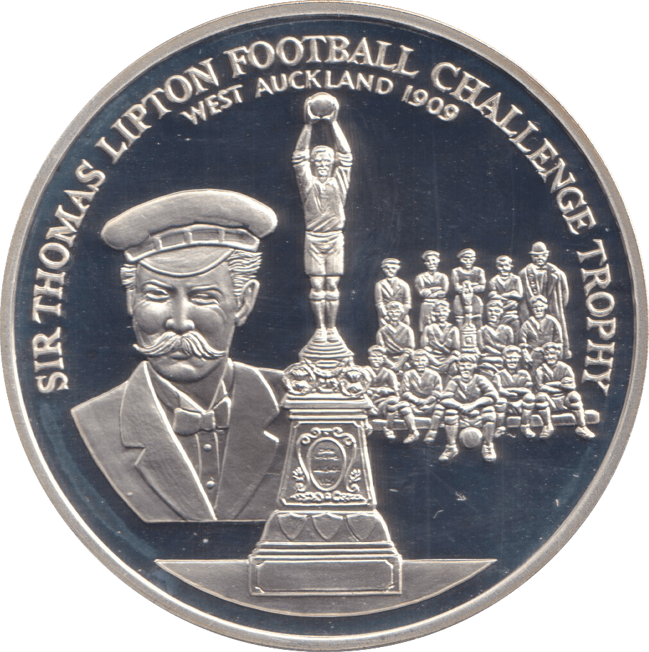 1996 SILVER PROOF SIR THOMAS LIPTON EUROPEAN FOOTBALL CHAMPIONSHIP - SILVER WORLD COINS - Cambridgeshire Coins