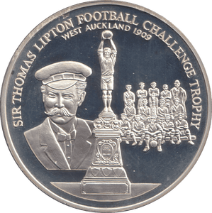 1996 SILVER PROOF SIR THOMAS LIPTON FOOTBALL CHALLENGE TROPHY ROYAL MINT EUROPEAN FOOTBALL CHAMPIONS - SILVER WORLD COINS - Cambridgeshire Coins