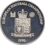 1996 SILVER PROOF SIR THOMAS LIPTON FOOTBALL CHALLENGE TROPHY ROYAL MINT EUROPEAN FOOTBALL CHAMPIONS - SILVER WORLD COINS - Cambridgeshire Coins