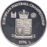 1996 SILVER PROOF STANLEY MATTHEWS ROYAL MINT EUROPEAN FOOTBALL CHAMPIONS - SILVER WORLD COINS - Cambridgeshire Coins