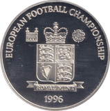 1996 SILVER PROOF THE OLDEST FOOTBALL CLUB IN THE WORLD EUROPEAN FOOTBALL CHAMPIONSHIP - SILVER WORLD COINS - Cambridgeshire Coins