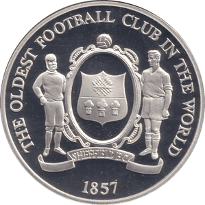 1996 SILVER PROOF THE OLDEST FOOTBALL CLUB IN THE WORLD EUROPEAN FOOTBALL CHAMPIONSHIP - SILVER WORLD COINS - Cambridgeshire Coins