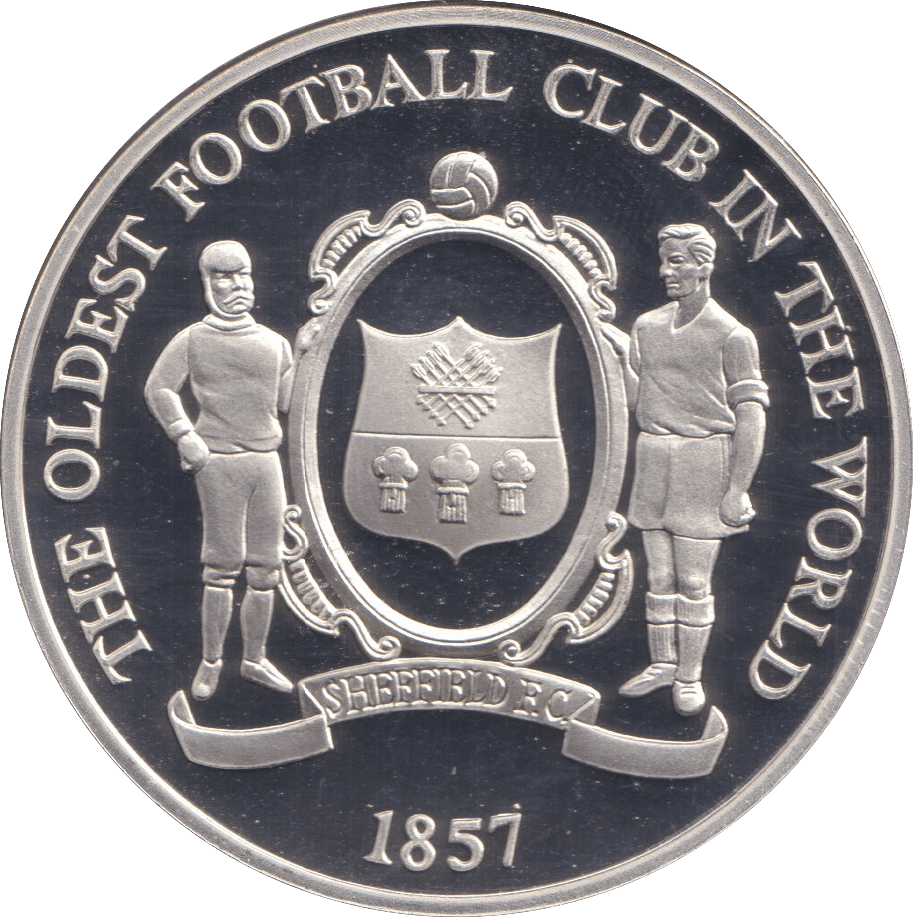 1996 SILVER PROOF THE OLDEST FOOTBALL CLUB IN THE WORLD EUROPEAN FOOTBALL CHAMPIONSHIP - SILVER WORLD COINS - Cambridgeshire Coins