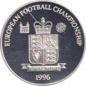 1996 SILVER PROOF THE OLDEST FOOTBALL CLUB IN THE WORLD ROYAL MINT EUROPEAN FOOTBALL CHAMPIONS - SILVER WORLD COINS - Cambridgeshire Coins