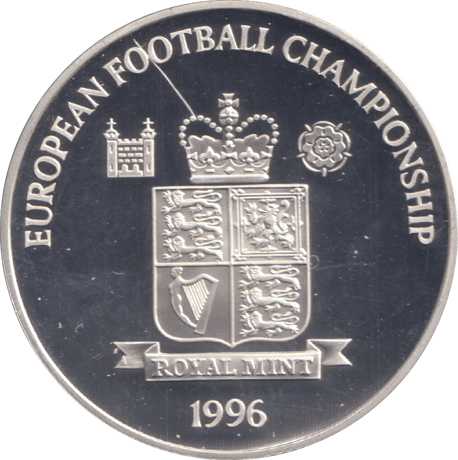 1996 SILVER PROOF THE OLDEST FOOTBALL CLUB IN THE WORLD ROYAL MINT EUROPEAN FOOTBALL CHAMPIONS - SILVER WORLD COINS - Cambridgeshire Coins