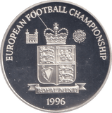 1996 SILVER PROOF THE OLDEST FOOTBALL CLUB IN THE WORLD ROYAL MINT EUROPEAN FOOTBALL CHAMPIONS - SILVER WORLD COINS - Cambridgeshire Coins