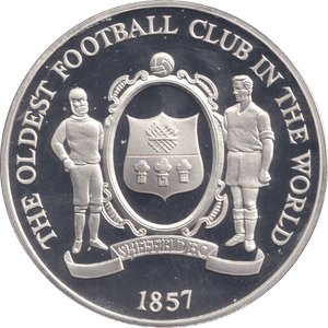 1996 SILVER PROOF THE OLDEST FOOTBALL CLUB IN THE WORLD ROYAL MINT EUROPEAN FOOTBALL CHAMPIONS - SILVER WORLD COINS - Cambridgeshire Coins