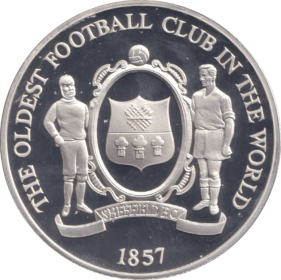 1996 SILVER PROOF THE OLDEST FOOTBALL CLUB IN THE WORLD ROYAL MINT EUROPEAN FOOTBALL CHAMPIONS - SILVER WORLD COINS - Cambridgeshire Coins