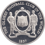 1996 SILVER PROOF THE OLDEST FOOTBALL CLUB IN THE WORLD ROYAL MINT EUROPEAN FOOTBALL CHAMPIONS - SILVER WORLD COINS - Cambridgeshire Coins