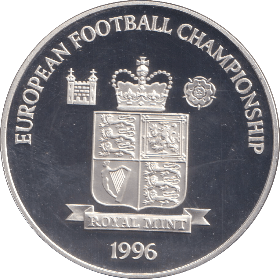 1996 SILVER PROOF TOM FINNEY ROYAL MINT EUROPEAN FOOTBALL CHAMPIONS - SILVER WORLD COINS - Cambridgeshire Coins