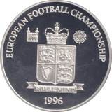 1996 SILVER PROOF TOM FINNEY ROYAL MINT EUROPEAN FOOTBALL CHAMPIONS - SILVER WORLD COINS - Cambridgeshire Coins