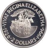 1996 SILVER PROOF TWO DOLLAR BERMUDA - SILVER WORLD COINS - Cambridgeshire Coins