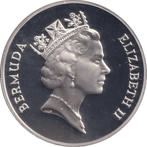 1996 SILVER PROOF TWO DOLLAR BERMUDA - SILVER WORLD COINS - Cambridgeshire Coins