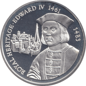 1996 SILVER PROOF TWO POUND ROYAL HERITAGE EDWARD IV - SILVER WORLD COINS - Cambridgeshire Coins