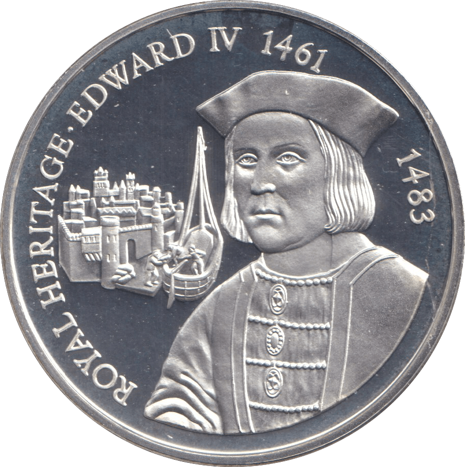 1996 SILVER PROOF TWO POUND ROYAL HERITAGE EDWARD IV - SILVER WORLD COINS - Cambridgeshire Coins