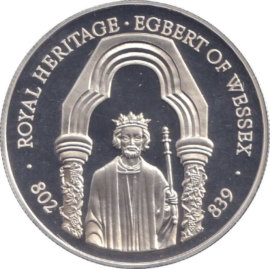 1996 SILVER PROOF TWO POUND ROYAL HERITAGE EGBERT OF WESSEX - SILVER WORLD COINS - Cambridgeshire Coins