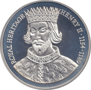1996 SILVER PROOF TWO POUND ROYAL HERITAGE HENRY II - SILVER WORLD COINS - Cambridgeshire Coins