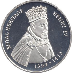 1996 SILVER PROOF TWO POUND ROYAL HERITAGE HENRY IV - SILVER WORLD COINS - Cambridgeshire Coins