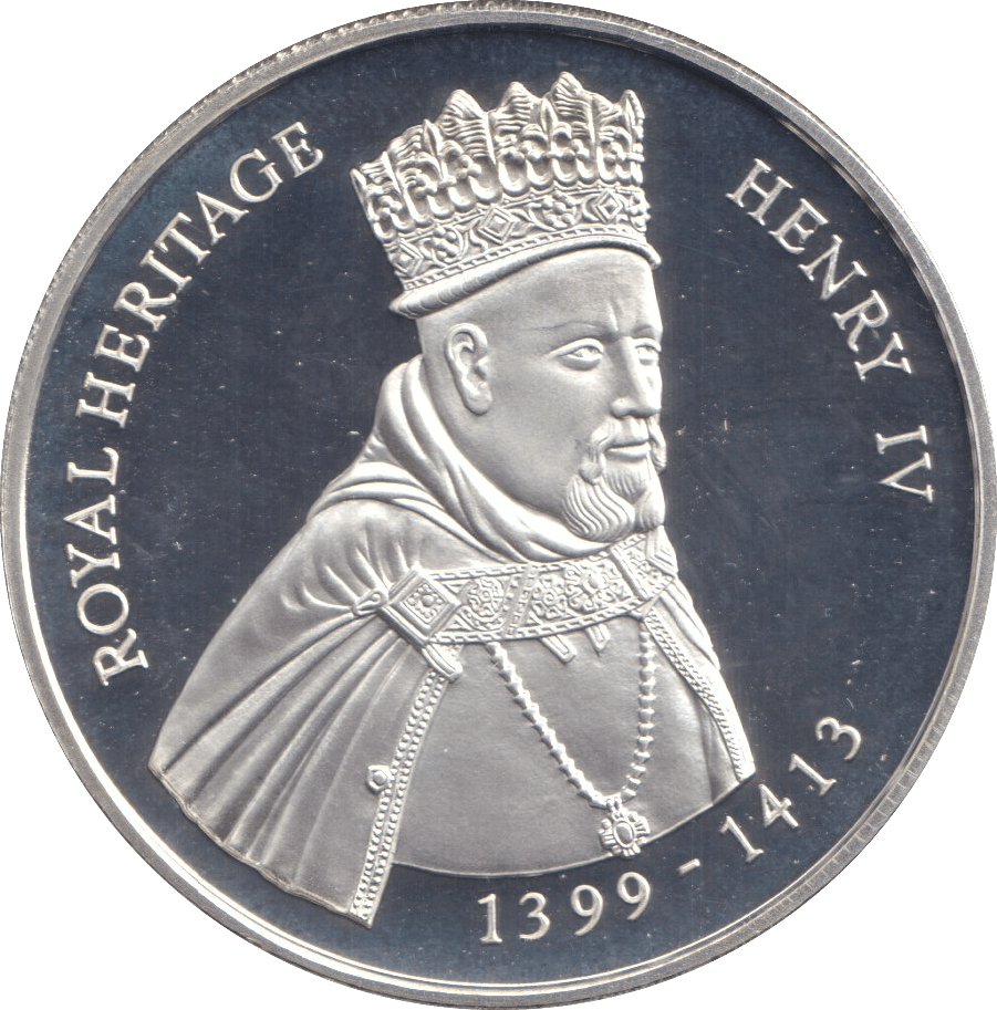 1996 SILVER PROOF TWO POUND ROYAL HERITAGE HENRY IV - SILVER WORLD COINS - Cambridgeshire Coins